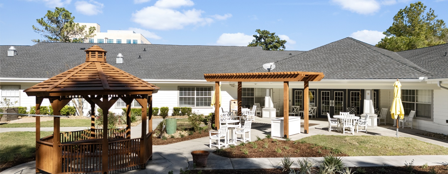 Courtyard gazebos